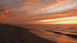 No Copyright Background Video Nature Sunset Beach (No Sound, No Music)   Free Stock Footage