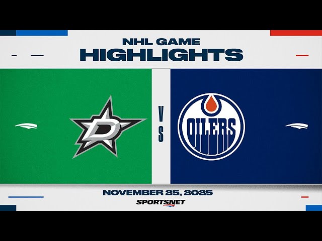 NHL Highlights of Stars vs. Oilers Game on November 25, 2025