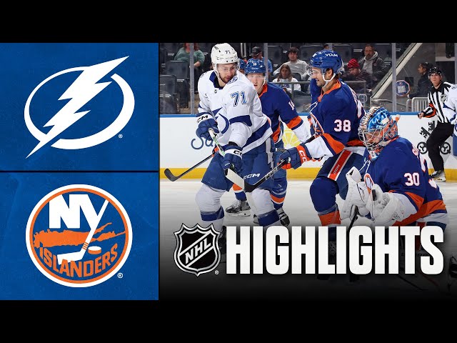 Lightning and Islanders NHL highlights from December 2025