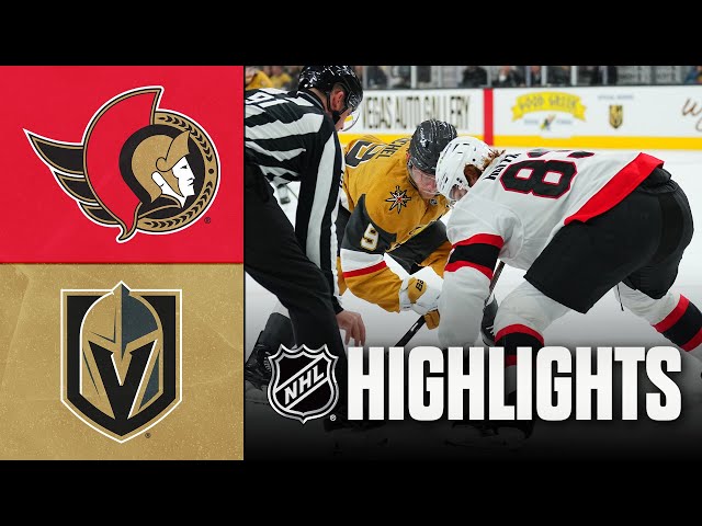 Senators and Golden Knights NHL Game Highlights from November 2025